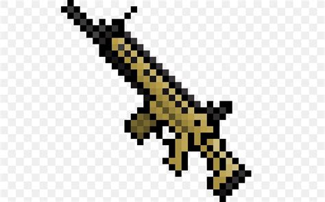 Minecraft Weapon Pixel Art AK-47 Gun, PNG, 512x512px, Watercolor, Cartoon, Flower, Frame, Heart ...