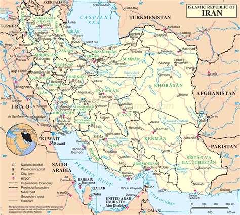 Iran political map