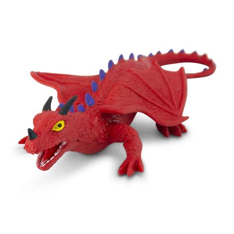 Animal World - Dragon Kids’ Toy - Stretchy - Rubber - Red - 15cm | Buy Online in South Africa ...