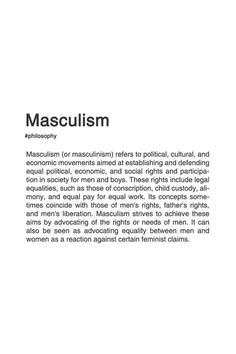 MASCULISM. #philosophy #typography #typographyposter | Philosophy theories, Philosophy books ...