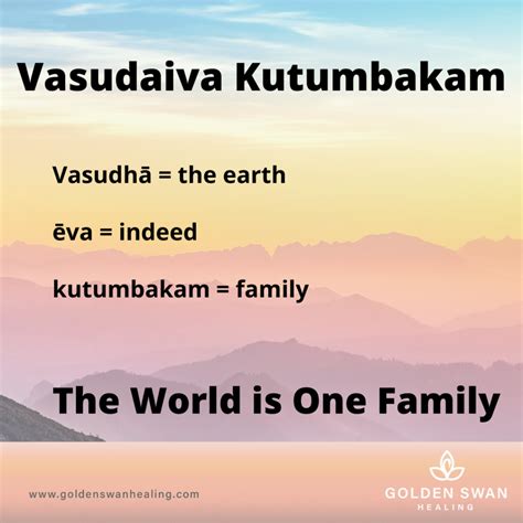 Vasudaiva Kutumbakam – Golden Swan Healing