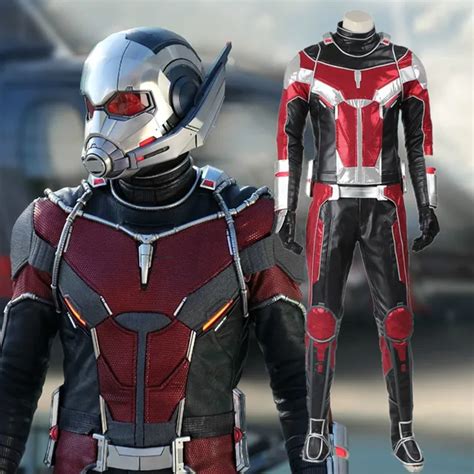 Captain America Ant Man Costume Scott Lang Cosplay Suit Civil War ...