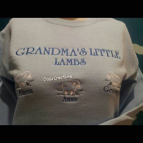 Grandma Sweatshirt Grandparent Custom Embroidered Sweatshirt - Etsy