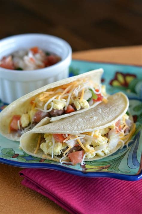 Huevos Rancheros Tacos | Recipe | Breakfast brunch recipes, Recipes, Breakfast recipes