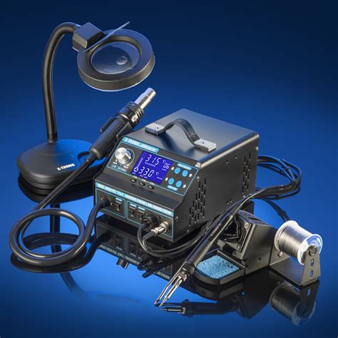 X-TRONIC 9020-XTS HOT AIR REWORK SOLDERING IRON STATION, FUME EXTRACTOR & VACUUM PICKUP TOOL ...