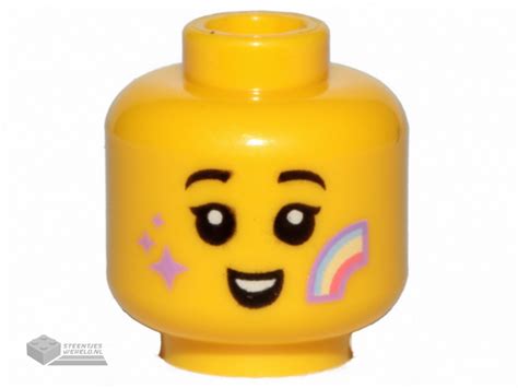 LEGO® 3626cpb2579 - Minifigure, Head Child Black Eyebrows, Smile ...