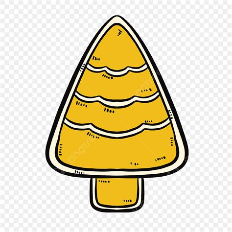 Cute Christmas Tree Clipart Vector, A Yellow Cute Christmas Tree, Yellow, Lovely, Christmas Tree ...