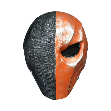 Hot Deathstroke Mask Helmet Full Face Fiberglass Arkham Deathstroke Terminator Cosplay Mask ...