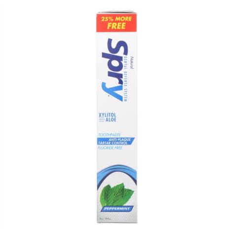 Spry Xylitol Toothpaste - Peppermint - 4 oz., 1 Pack/4 Ounce - Kroger