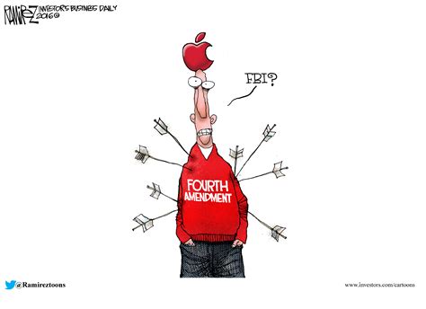 Ramirez Cartoon: Fourth Amendment | Investor's Business Daily