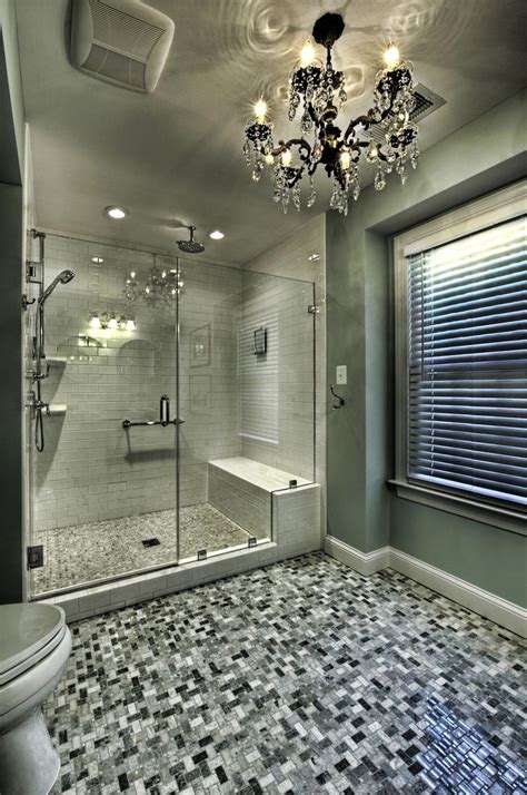 Black and white walk-in shower design by Moss Building & Design. | Bathroom makeover, Bathroom ...