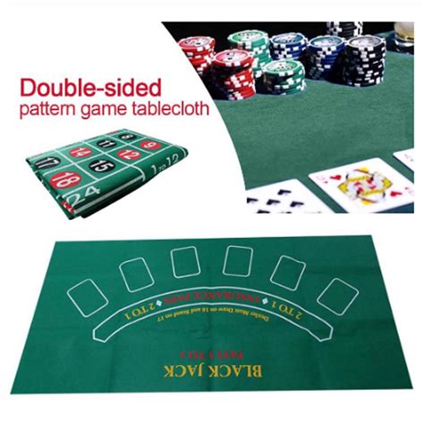 Casino Poker Table Top Felt Tablecloth Non-woven Layout Mat Waterproof ...