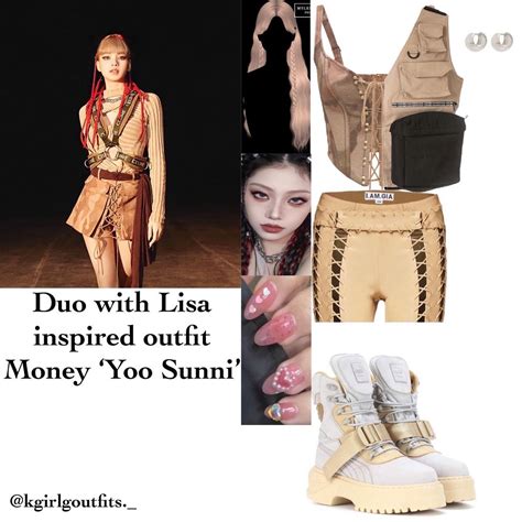 Duo with Lisa inspired outfit Money | Ropa kpop, Ropa, Concierto