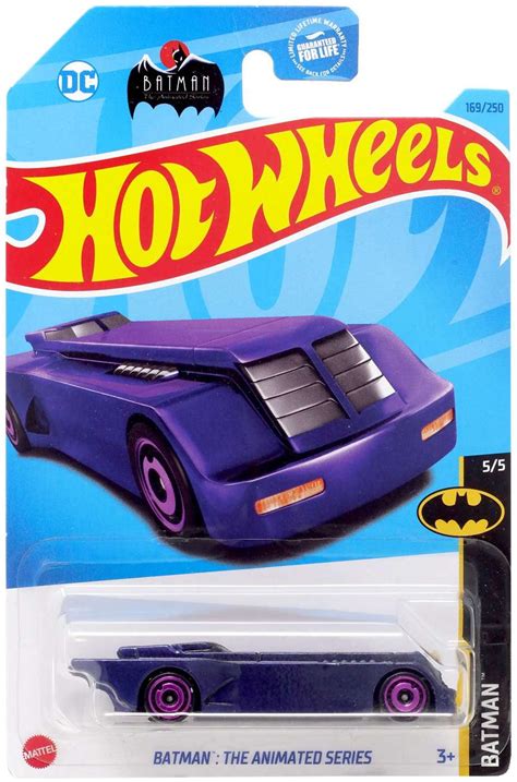 Hot Wheels Batman:The Animated Series Batmobile Diecast Car (Purple ...