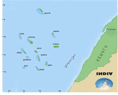 Lakshadweep On Map Of India