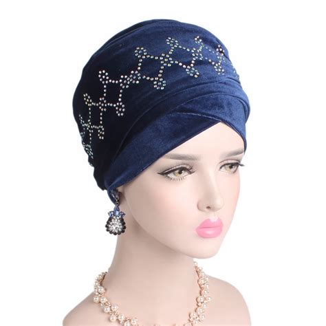 New Women Hat India Cap Muslim Hats Hairnet Chemo Cap Bonnet Beanie for Women-in Islamic ...