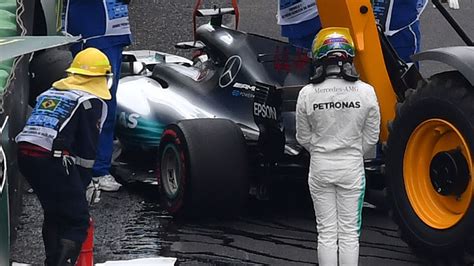 Lewis Hamilton crashes out of Brazilian GP qualifying on first lap | F1 ...