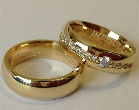 Wedding Couple Rings Gold Designs