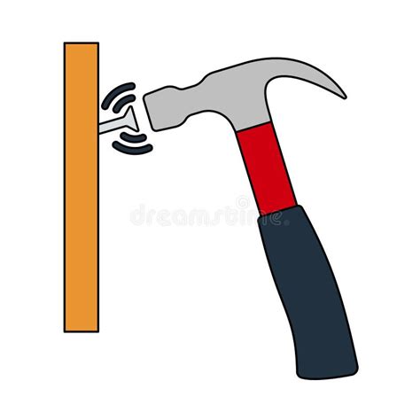 Hammer Nail Silhouette Stock Illustrations – 1,099 Hammer Nail ...