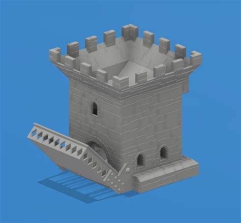 Castle Dice Tower with DM Screen Hooks by 3D Ideation | Download free ...