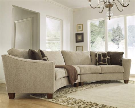 Curvaceous Beauty - Curved Sectional Sofa Set in Classic Upholstery Furniture from home | Sofa ...