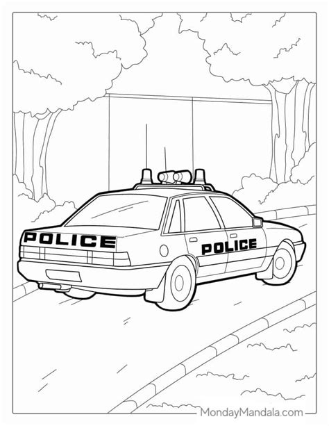 Dodge Police Car Coloring Pages