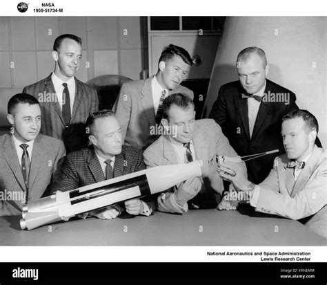 Project Mercury-Mercury Seven-Astronauts Stock Photo - Alamy