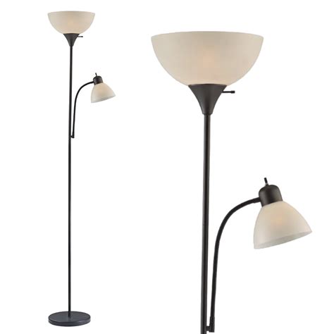 Light Accents 150 Watt Floor Lamp with Side Reading Light - Floor Lamps - Dorm Room Floor Lamp ...