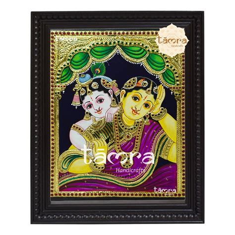 Tanjore Painting Yashoda Krishna, Yashoda Krishna Painting, Yashoda ...