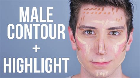 Contour + Highlight Tutorial for Men \ Male Makeup #MakeupTutorialEyeliner | Male makeup ...