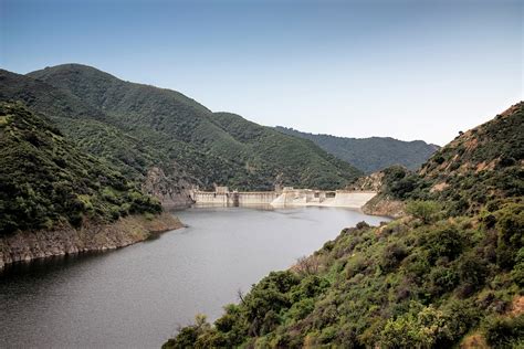 San Gabriel River Dam Photograph by Steven Michael