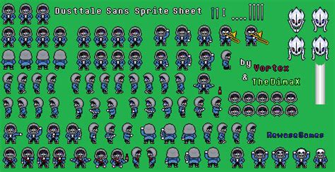 Dusttale Sans Sprite Sheet by TheDimaX on DeviantArt