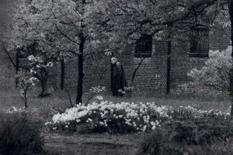 Rudolf Hess, lone prisoner of Spandau Prison in Berlin, walks in its' garden, ca. 1986 ...