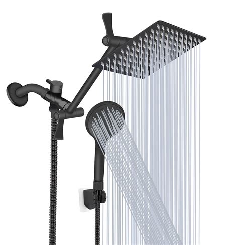 Buy Shower Head, 8‘’ High Pressure Rainfall/Handheld Shower Combo with ...