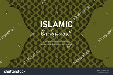 Islamic Background Design Mosque Template Celebration Stock Vector (Royalty Free) 1808901304