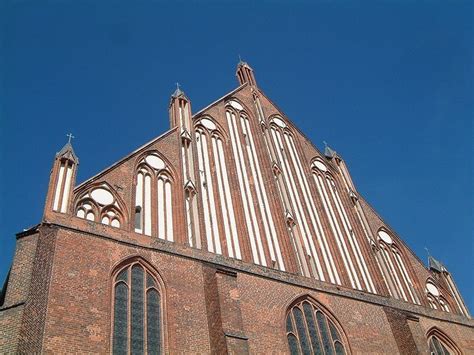 St. Marien Church in Greifswald. Brick Gothic. | Cathedral architecture, Architecture ...