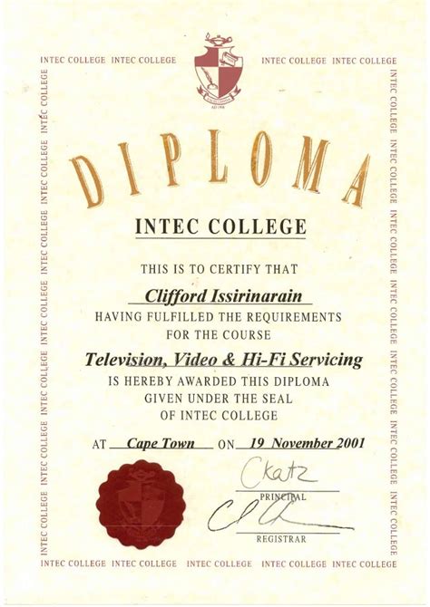 Intec College Diploma