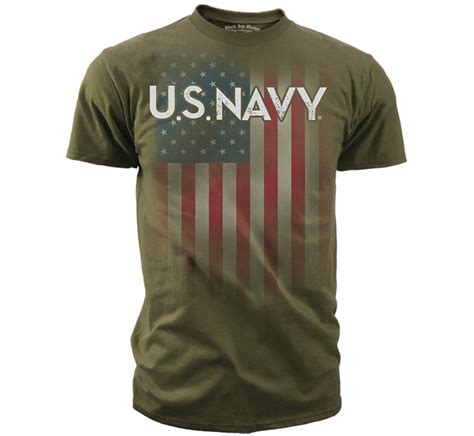 Navy T-Shirt - Mens US Navy T-Shirt USN Flag - Us Navy Shirt — 7.62 Design