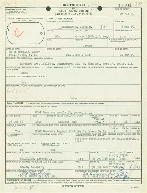 How to Obtain a WWII Casualty Service Record (WWII I.D.P.F.) | My Military Service Records