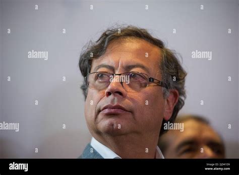 Bogota, Colombia. 17th June, 2022. Left-wing presidential candidate Gustavo Petro of the ...