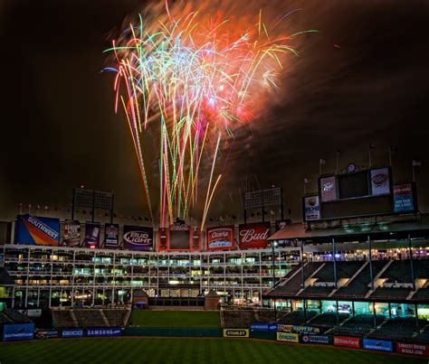 Ranger Ballpark in Arlington - Fireworks on a Friday Night… | Flickr