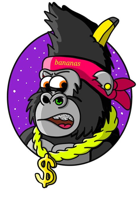 Gangster Gorilla, banana, cartoon, gangster gorilla, monkey, swag, HD ...