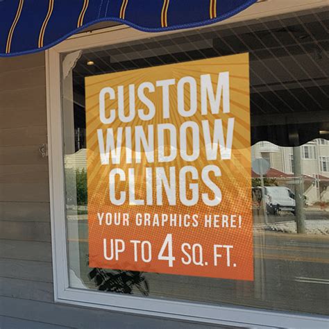 Window Cling Graphics - up to 4 square feet