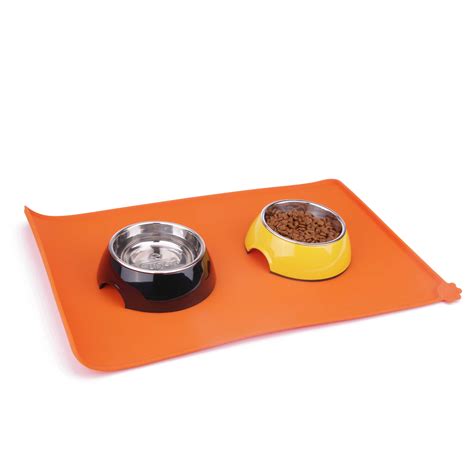 Dog Food Bowl Mat Silicone Dog Placemat Pet Feeding Mat for Food and Water | eBay