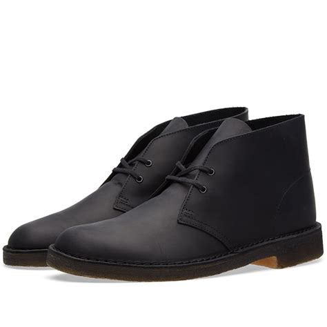 Clarks Originals Desert Boot (Black Beeswax Leather)