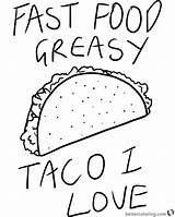 Taco Bell Coloring Pages  Free Printable sketch template