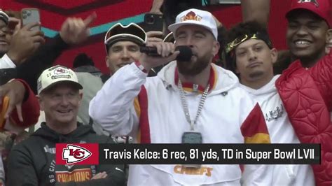 Travis Kelce ready to 'run it back' in epic Super Bowl LVII parade speech - YouTube