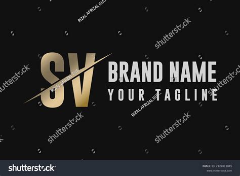 Sv Logo Design Vector Illustration Stock Vector (Royalty Free) 2127011045 | Shutterstock