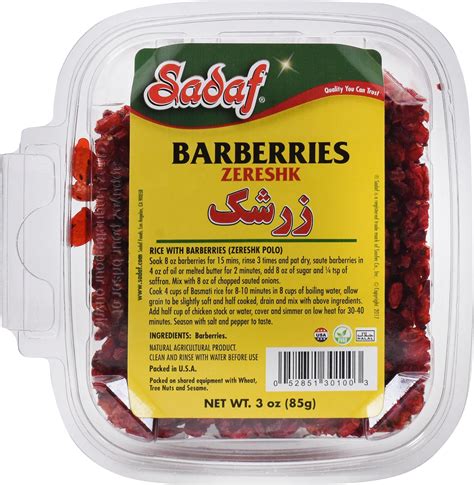 Amazon.com: Saffronia Natural Dried Barberries Fruit - Antioxidants Rich Ideal Source of Vitamin ...