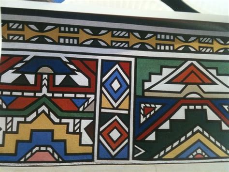 Ndebele hut | African art paintings, South african art, African art